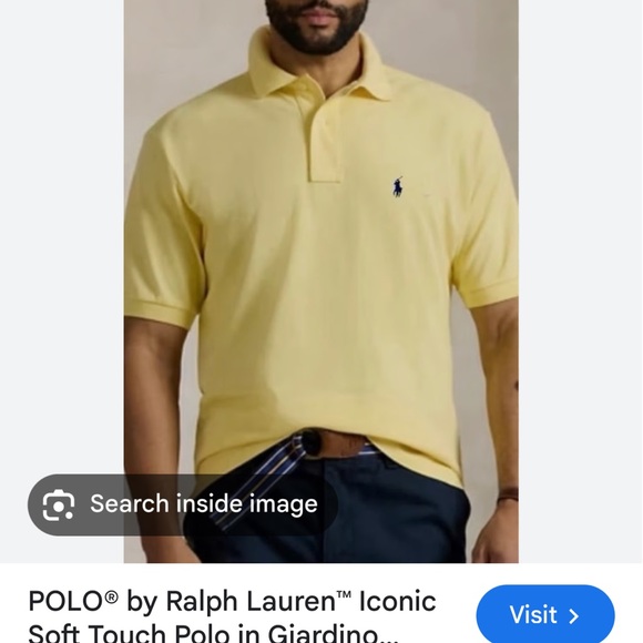 Polo Ralph Lauren Other - Polo by Ralph Lauren Yellow Classic‎ Polo Shirt